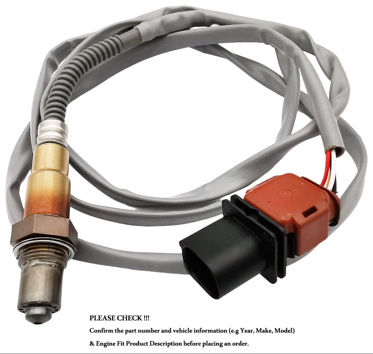 234-5114 Upstream Air-Fuel Ratio Oxygen O2 Sensor for Audi A8 2007-2010 R8 2008-2015 RS4 2007-2008 S8 2007, for Volkswagen Touareg 2006-2015 250-25028, 06E906262L, 079906262M
