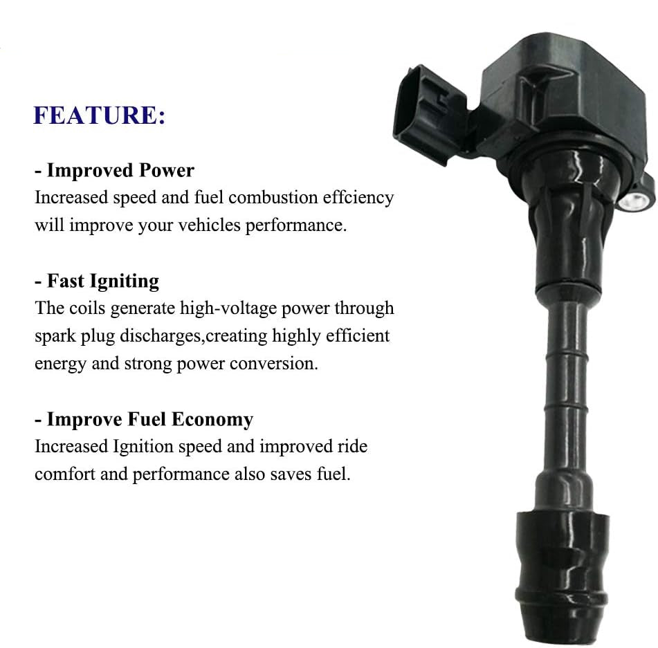 6Pcs Ignition Coil Set for Nissan Altima Maxima Pathfinder V6 3.5L 4.0L - UF349  22448-8J11C