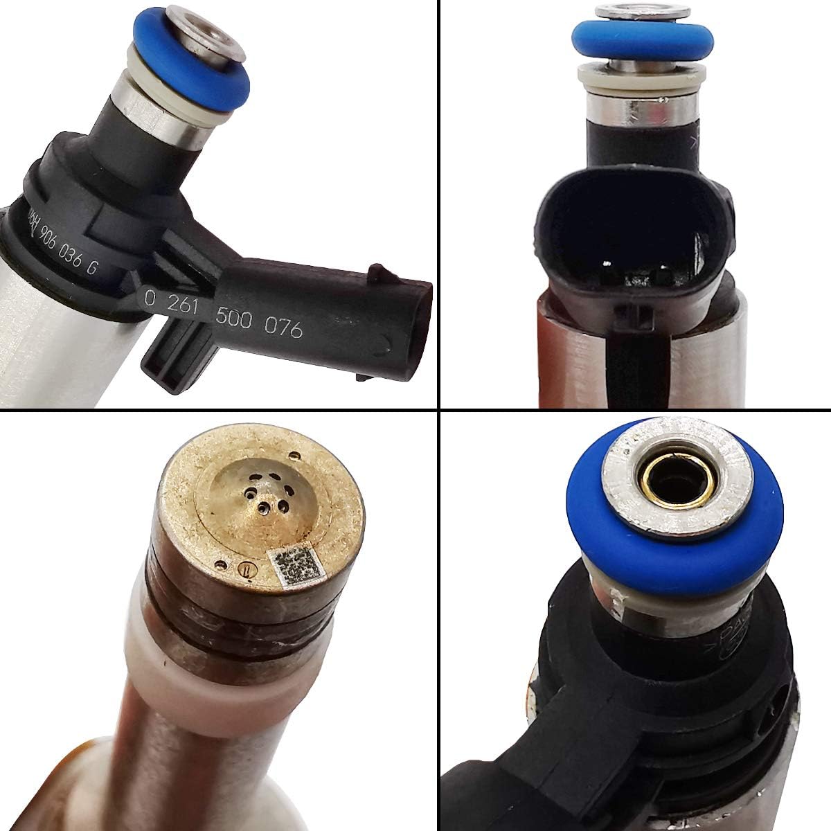 06H906036G 6 Hole Engine Fuel Injectors for VW Volkswagen CC Eos GTI Tiguan Golf Beetle Jetta Passat CC Passat Jetta, Audi A3 A4 Quattro A5 Quattro A6 Quattro Q5 TT 06H906036P