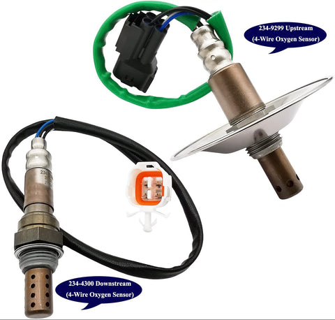 2Pcs Air Fuel Ratio & O2 Sensor for Suzuki Grand Vitara 2.4L 3.2L V6 (2009-2013) | 234-9299 234-4300