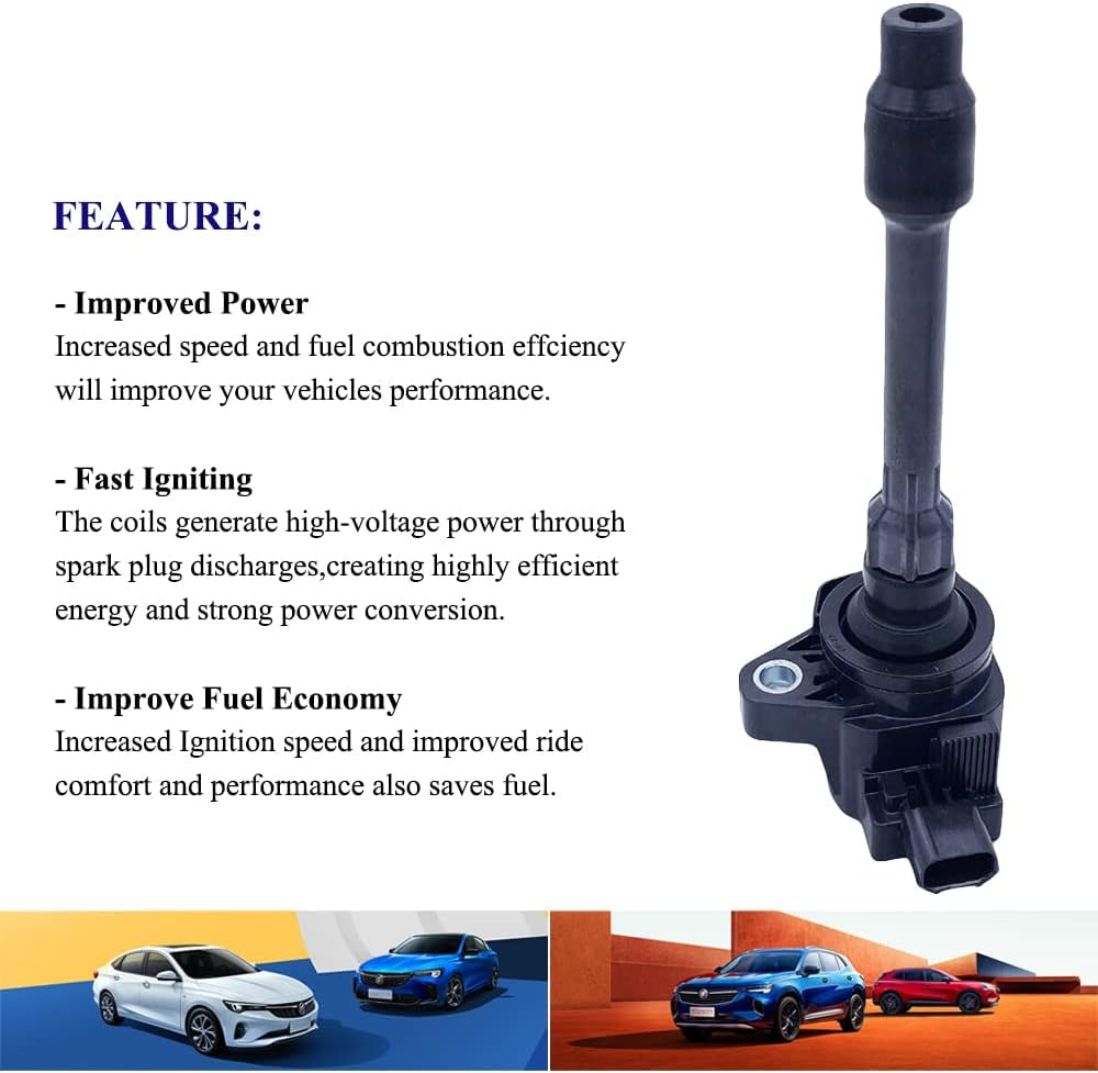4Pcs Ignition Coil for Honda Civic 2.0L & Fit 1.5L (2015-2020) - 30520-5R0-003
