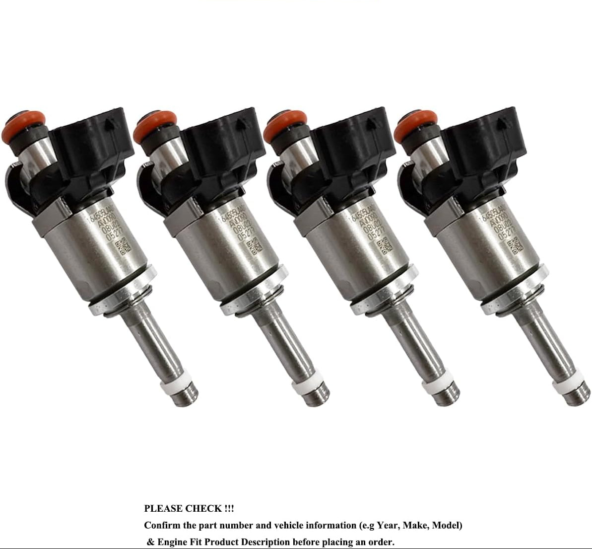 4Pcs Fuel Injector Set for Honda Accord CR-V 2.4L (2013-2017) - 164505LAA01 FJ1208