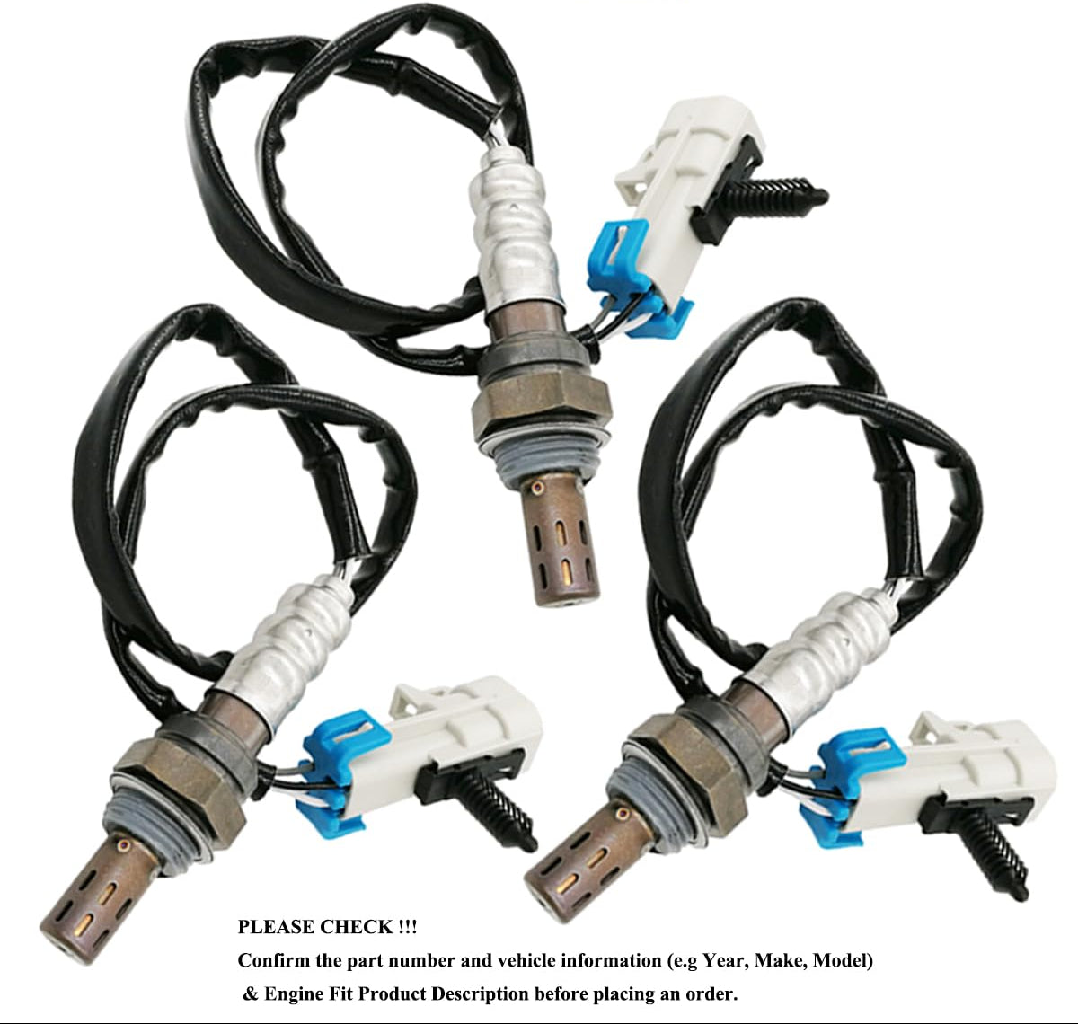 3Pcs O2 Sensor Kit for Chevy Blazer S10 GMC Jimmy (2002-2005) | 234-4343