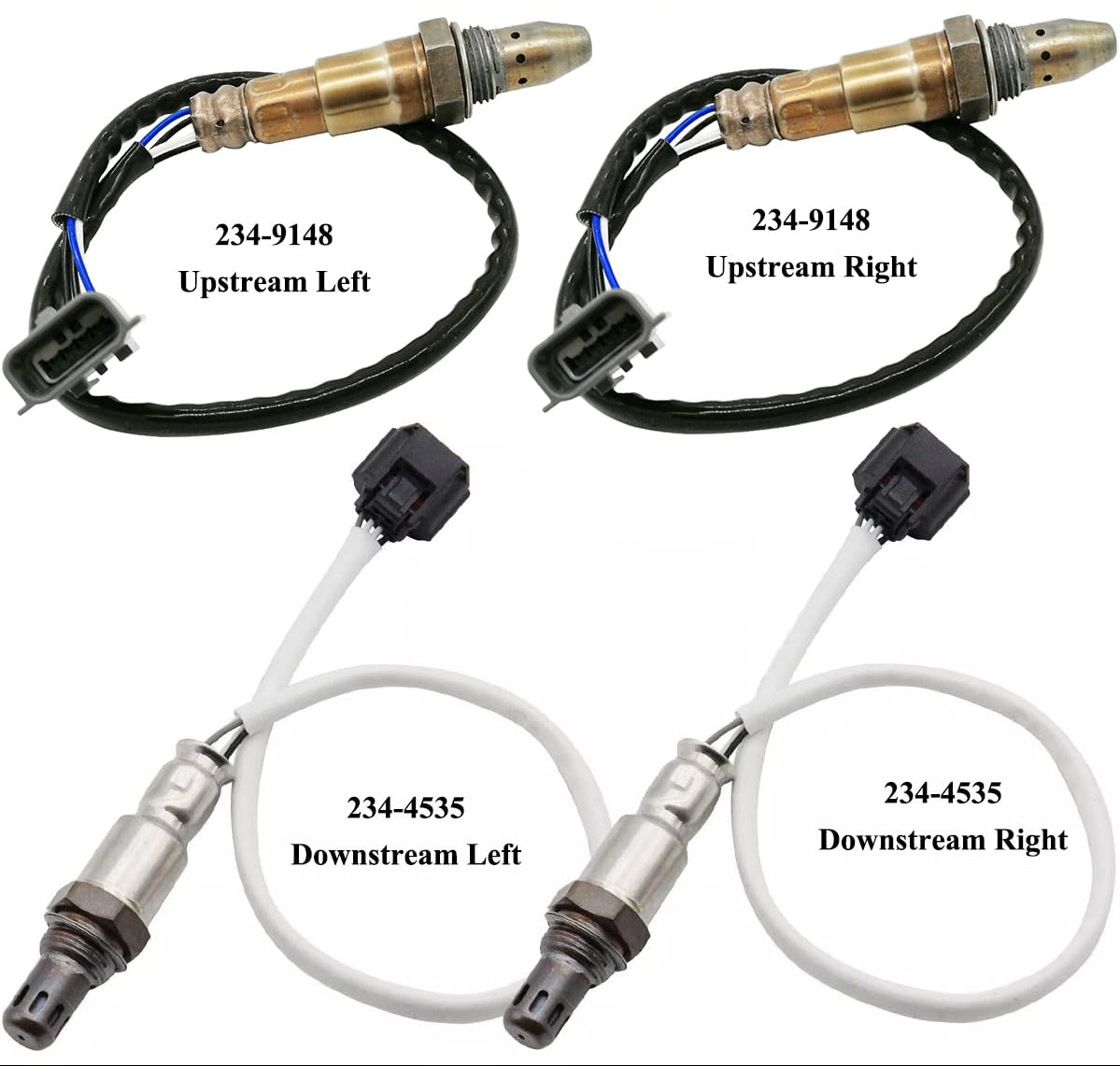 4Pcs O2 Sensor for Nissan 370Z Infiniti Q40 Q60 QX70 Q50 Q70 Q70L QX50 (2015-2020) | 234-9148 234-4535