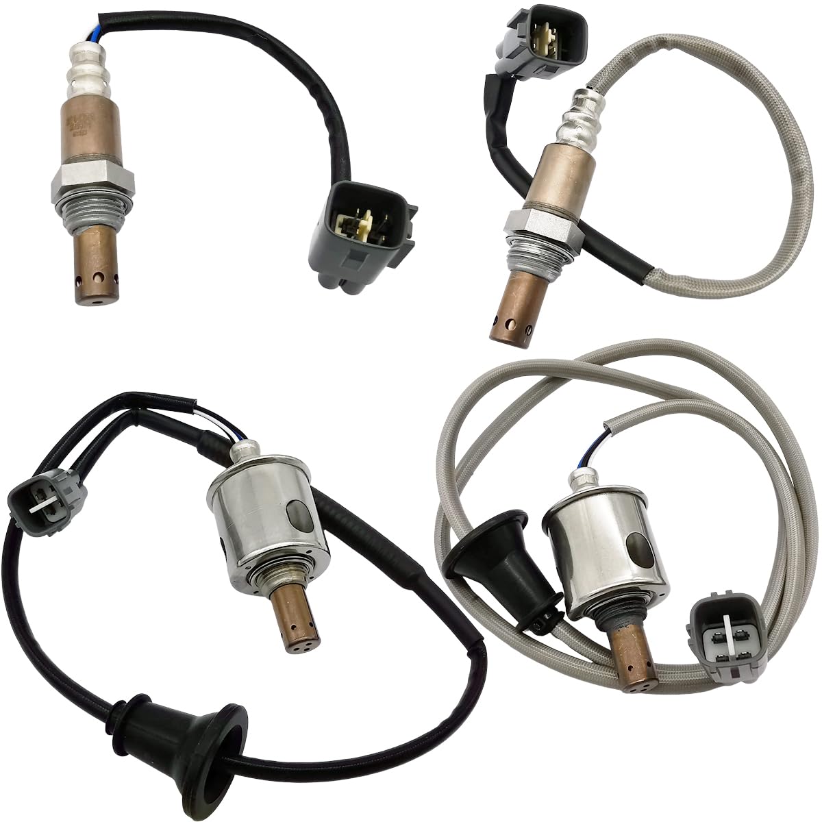 4Pcs 234-9051 234-9058 234-4518 234-4521 Upstream Downstream Oxygen O2 Sensor Replacement for 2006 2007 Lexus IS250 2.5L V6 Gas