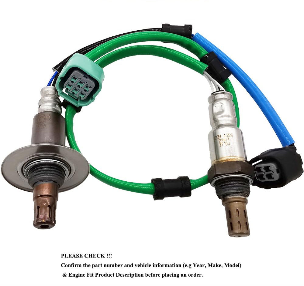Suitable for 2Pcs Oxygen Sensor for Honda CR-V 2.4L (2007-2009) | 234-9062 234-4359