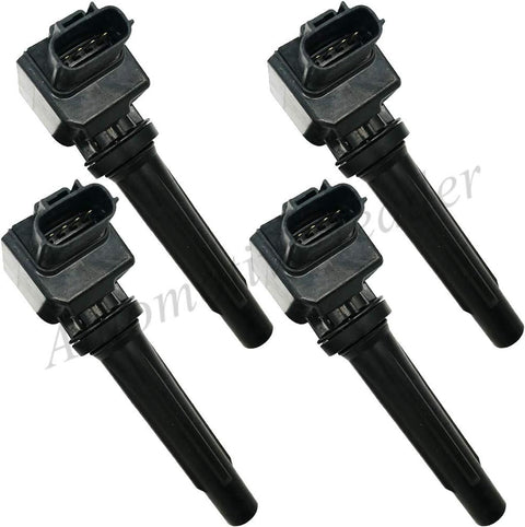 Suitable for 4Pcs Ignition Coils Pack for Mazda 3 6 CX-3 CX-5 CX-9 2.0L 2.3L 2.5L Skyactiv | PE20-18-100 H6T61171