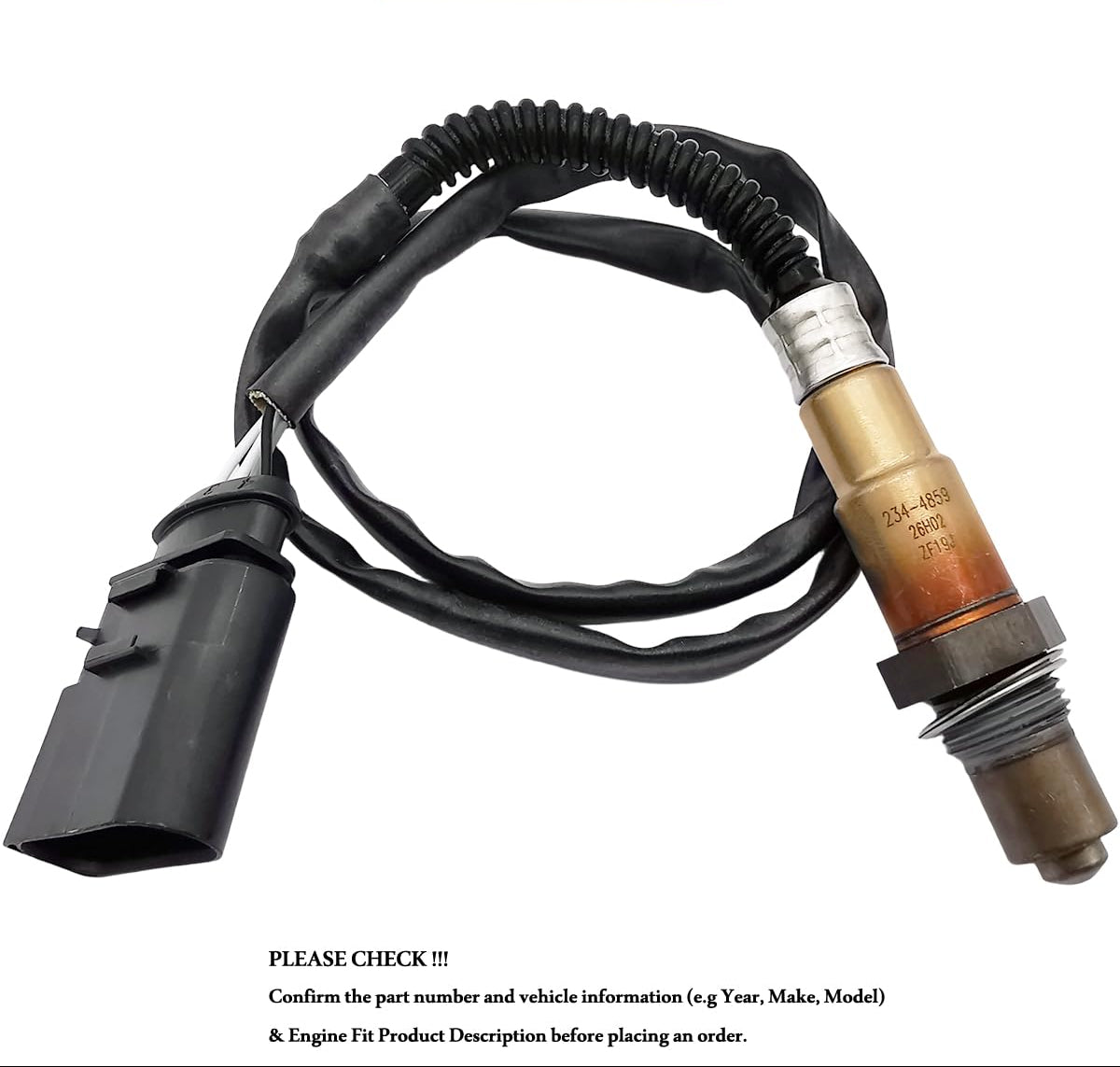 234-4859 Upstream Oxygen O2 Sensor for Audi A6 2002-2004 Allroad 2002-2005 TT 2000-2006, for Volkswagen Beetle 1998-2010 Golf 1999-2001 Jetta 1999-2005