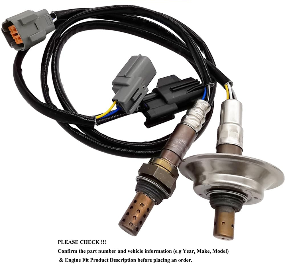 2Pcs Air Fuel Ratio & O2 Sensor for Mazda CX-7 2.3L Turbo (2007-2009) - 234-5012 234-4044