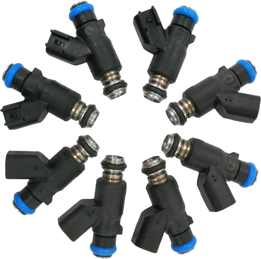 8Pcs FJ1089 12613412 Fuel Injectors Nozzles 4 Holes Engine for 2010-2013 Chevrolet Silverado 1500 2500 HD Cadillac Escalade 6.0 vortec V8 Engine