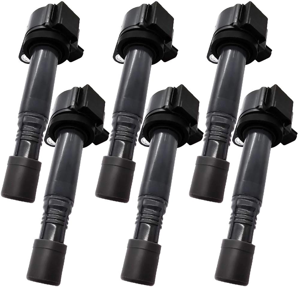 6Pcs 30520-5G0-A01 Direct Ignition Coil Packs Replacement for Acur-a MDX RDX RLX TLX Hond-a Accord Crosstour Odyssey Passport Pilot Ridgeline 305205G0A01 UF713 GN10733 36-8260 C872