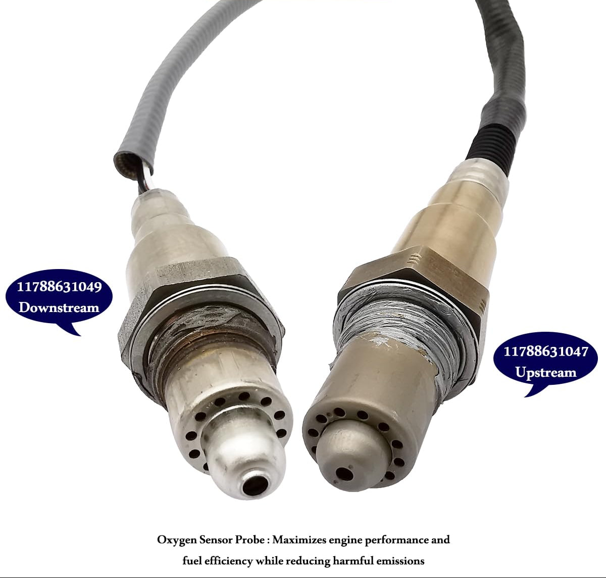 2Pcs Oxygen Sensor Upstream & Downstream for BMW 230i 330i 430i X3 (B48/B46) 11788631047 11788631049