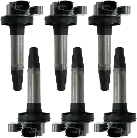 6Pcs Ignition Coil for Ford Edge Flex Fusion Taurus Lincoln MKZ Mazda 6 CX-9 3.5L 3.7L V6 | 7T4Z12029E