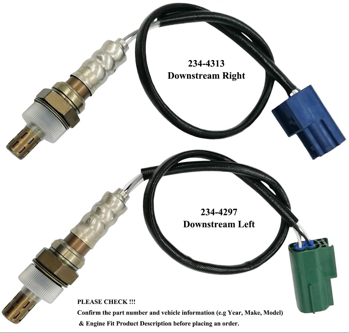 4Pcs Air Fuel Ratio & O2 Sensor Set for Nissan Frontier Pathfinder Xterra 4.0L (2008-2010) | 234-9038 234-4297 234-4313