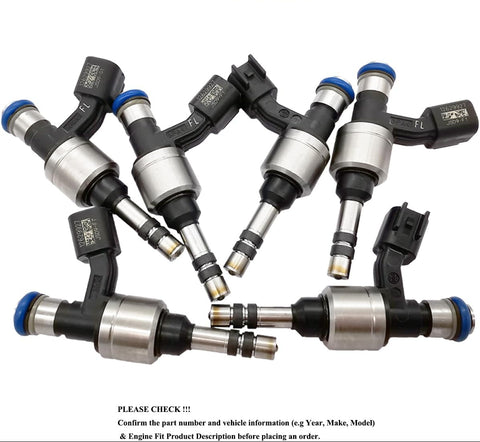 Suitable for 6Pcs Fuel Injectors Nozzle for Buick Allure LaCrosse Cadillac CTS SRX Chevy Equinox GMC Terrain 3.0L 3.6L | 12629927 FIJ0030