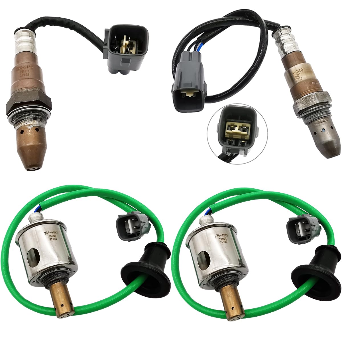4Pcs 234-9140 234-9145 234-4945 * 2 Upstream Downstream Oxygen O2 Sensor for Lexus GS350 2014-2015