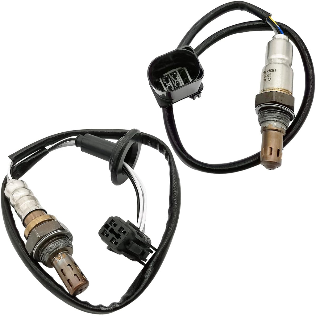 Suitable for 2Pcs Air Fuel Ratio & O2 Sensor for Hyundai Sonata 2.4L (2009-2010) | 234-5081 234-4237