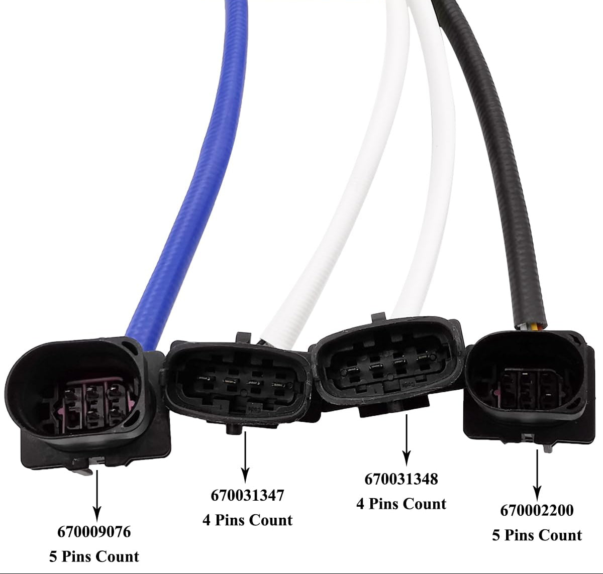 4Pcs Oxygen O2 Sensor Exhaust Lambda Sensor for 2017 Maserati Ghibli M157 3.0L F160 V6 RWD 670009076 670002200 670031347 670031348 0258027074 0258027101 0258030217 0258030218