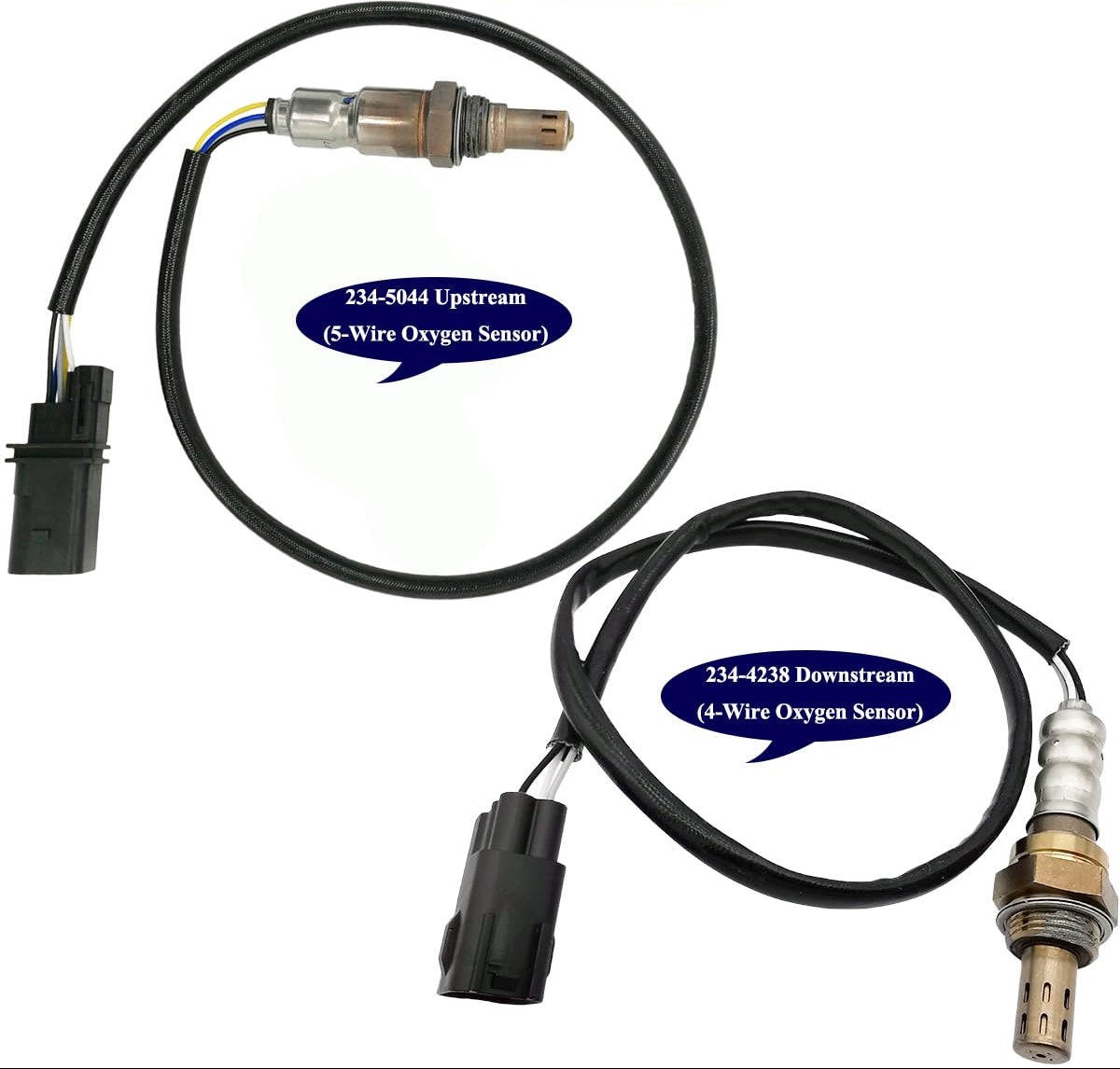 2Pcs 234-5044 234-4238 Upstream Downstream Oxygen O2 Sensor for Hyundai Genesis Coupe 2.0T 2.0L-l4 Gas 2013 2014