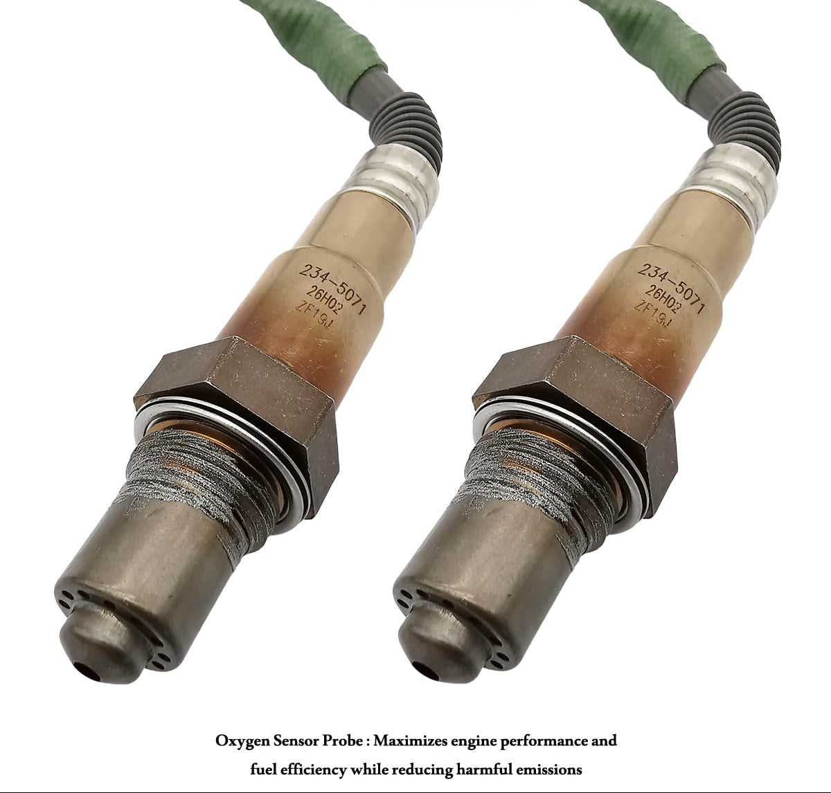 2Pcs 234-5071 Upstream Air Fuel Ratio Oxygen O2 Sensor for Smart Fortwo 2008-2015 1.0L-L3 Gas 0055429818, 2345071, 234 5071, 24329, 17444