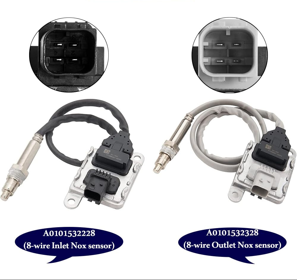 Suitable for 2Pcs NOx Sensor Set for Freightliner Cascadia Western Star DD13 DD15 Engine | A0101532228 A0101532328