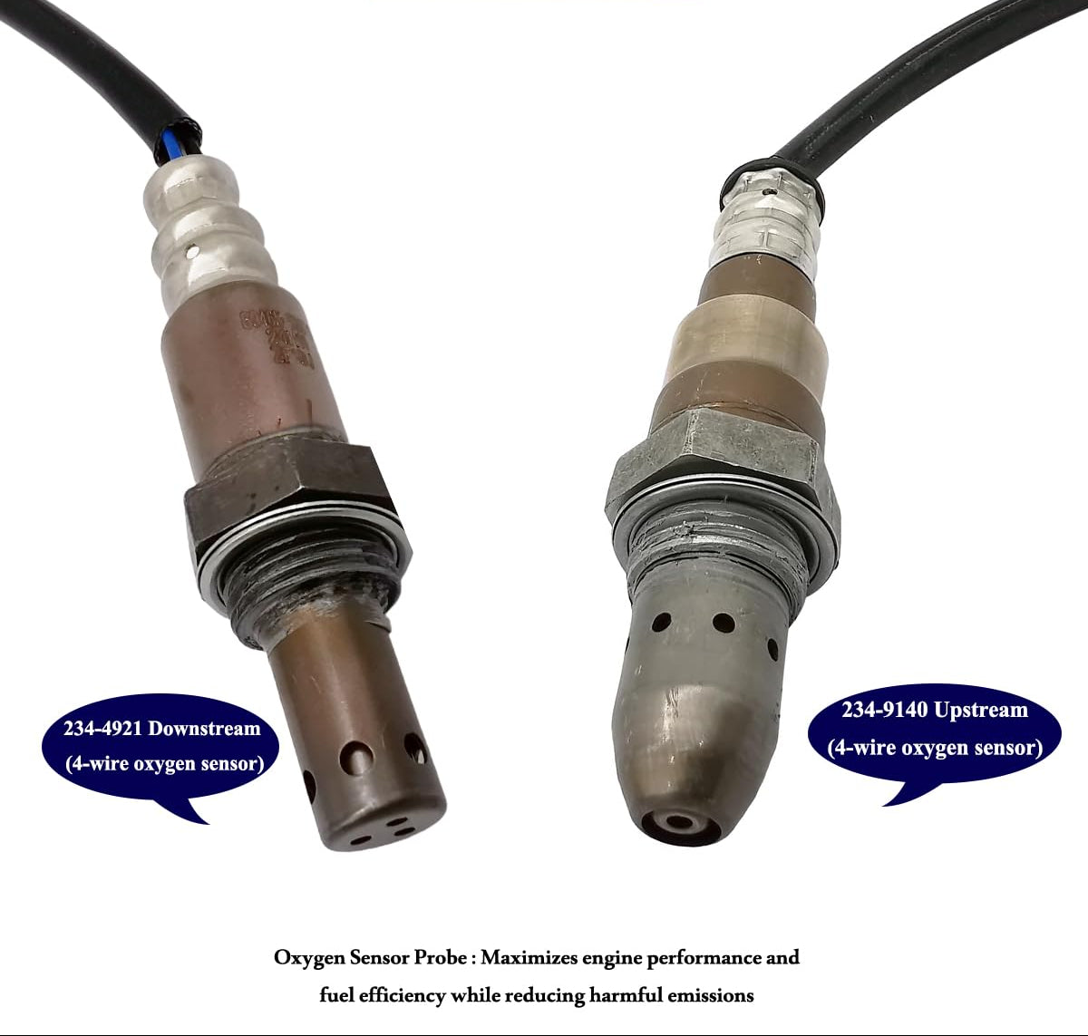 2Pcs Air Fuel Ratio & O2 Sensor for Toyota Corolla 1.8L (2014-2019) - 234-9140 234-4921