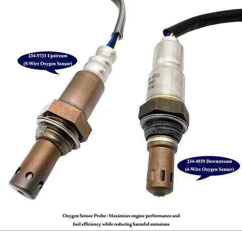2Pcs Air Fuel Ratio & O2 Sensor for Mazda 6 2.5L & 2.5L Turbo (2018-2021) | 234-5733 234-4939