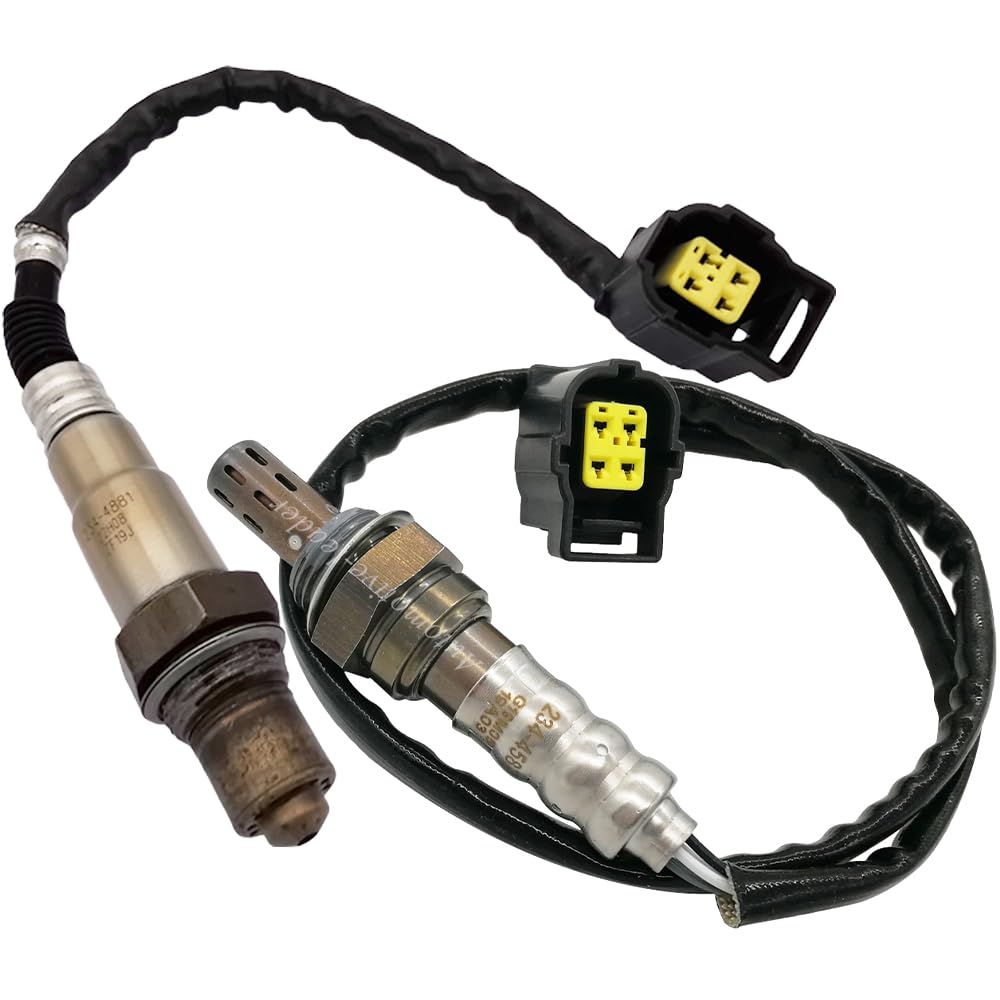 2Pcs Upstream Downstream Oxygen O2 Sensor Fits for J eep Wrangler V6 3.8L 2007-2010 Passenger Side O2 Sensor 234-4881 234-4587