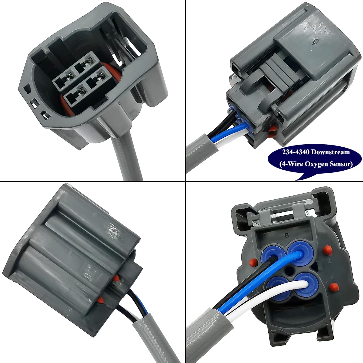 2Pcs Air Fuel Ratio & O2 Sensor for Mazda MX-5 Miata 2.0L (2006-2008) | 234-9088 234-4340