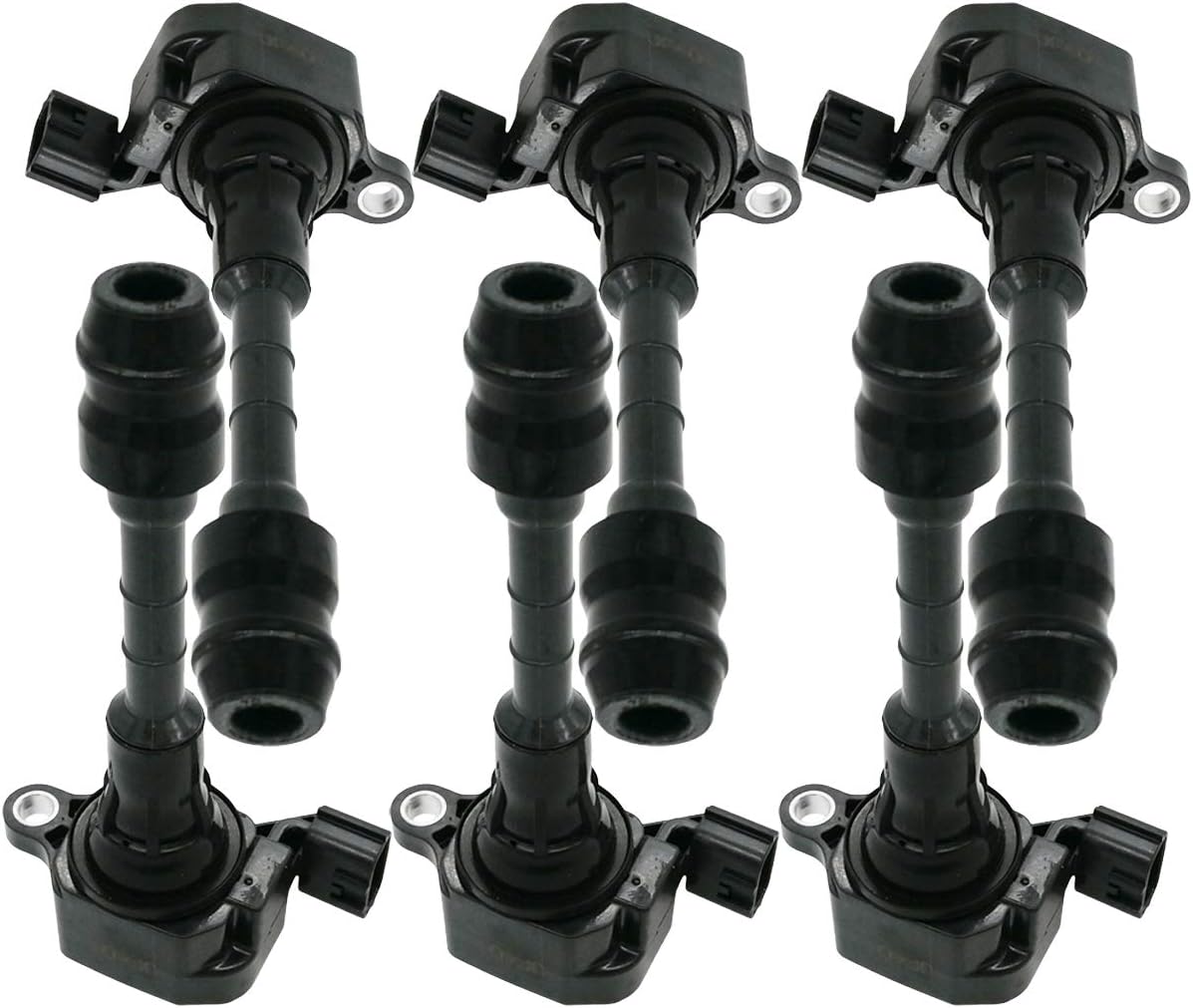 6Pcs Ignition Coil Set for Nissan Altima Maxima Pathfinder V6 3.5L 4.0L - UF349  22448-8J11C