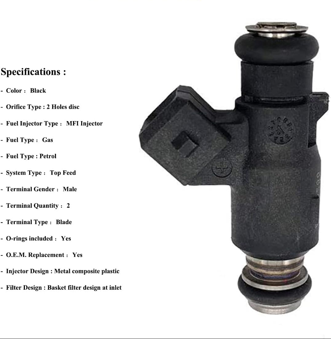 4Pcs Fuel Injector for Mercury Outboard 40HP-60HP 2-Stroke Marine - 25335288 892123002