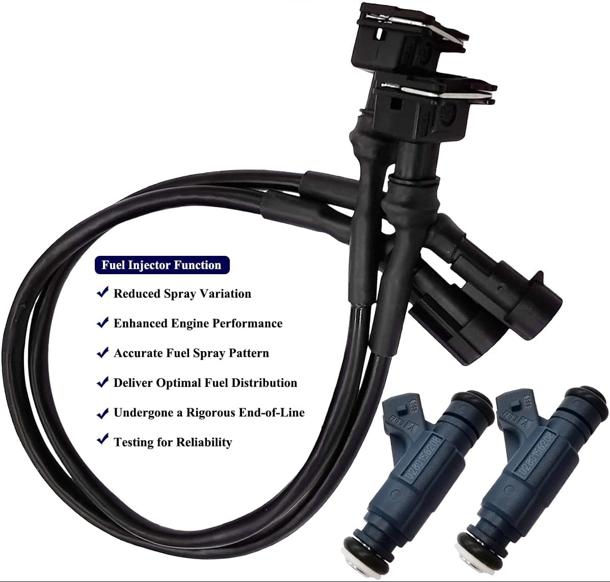 Fuel Injector with Pigtail Harness for Polaris Ranger RZR Sportsman 700 800 UTV 0280156208