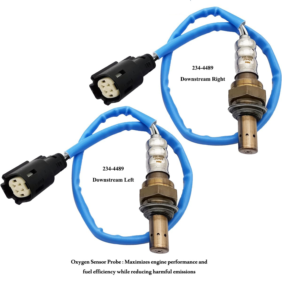 4Pcs Air Fuel Ratio & O2 Sensor for Ford Edge Explorer & Mazda CX-9 3.5L 3.7L V6 (2011-2015) | 234-5038 234-4489