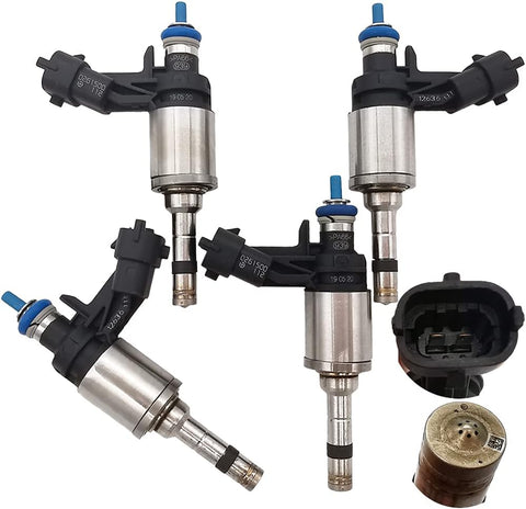 Suitable for 4Pcs Fuel Injectors Nozzle for Buick Regal Verano Chevy Cobalt HHR Saturn Sky 2.2L 2.4L | FJ1097 12636111