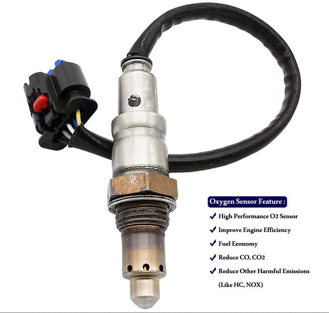 JR3Z-9F472-B Upstream Oxygen O2 Sensor Replacement for Ford Mustang 2018-2021 5.0L V8， F-650 2021-2022 F-750 2021 7.3L V8 JR3Z9F472B, DY1442