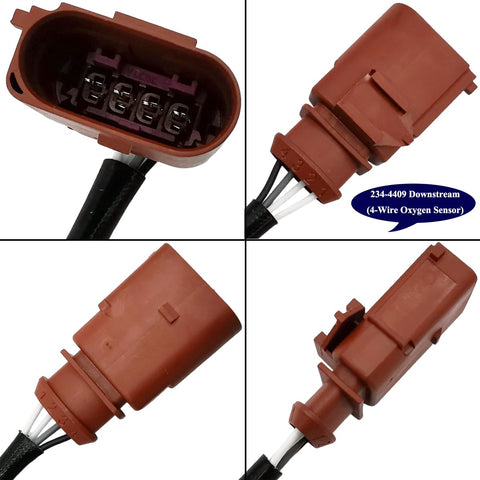 4Pcs 2 * 234-5120 234-4409 234-4408 Upstream Downstream Oxygen O2 Sensor for Audi A4 A6 3.2L V6 2005 2006 2007 2008 2009