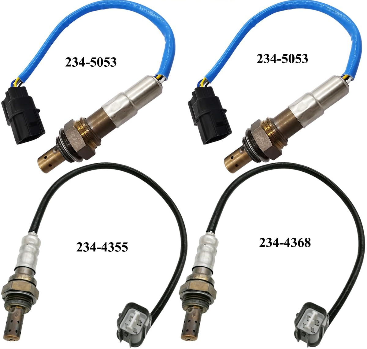 4Pcs O2 Sensor Set for Honda Odyssey Pilot Ridgeline 3.5L V6 (2007-2010) | 2 * 234-5053 234-4355 234-4368  36531-RYE-A01