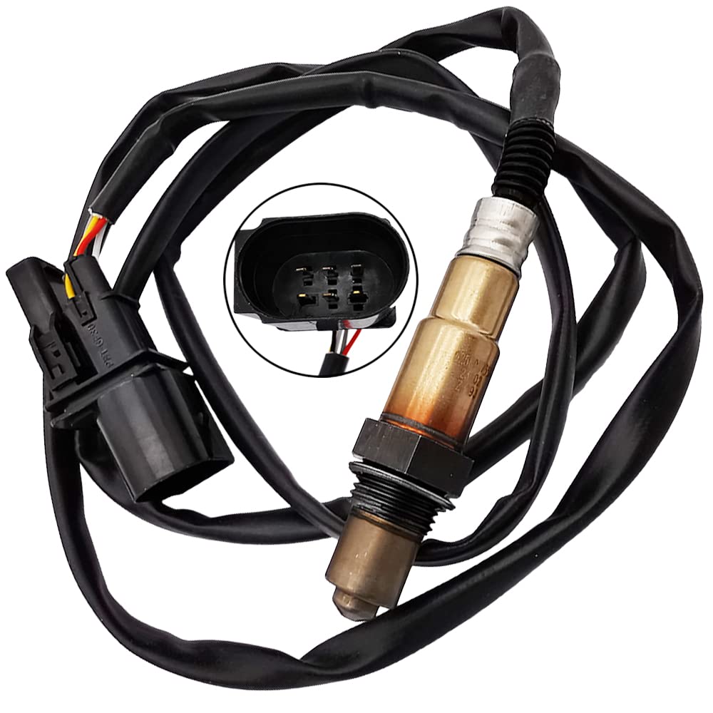 234-5112 Upstream Oxygen O2 Sensor 5-Wire Wideband Sensor 1 Replacement for 1999-2005 Audi A3 A4 A8 TT 1.8L for V-W Golf Jetta Passat Beetle 1.8L-L4 1K0998262D 0258007351