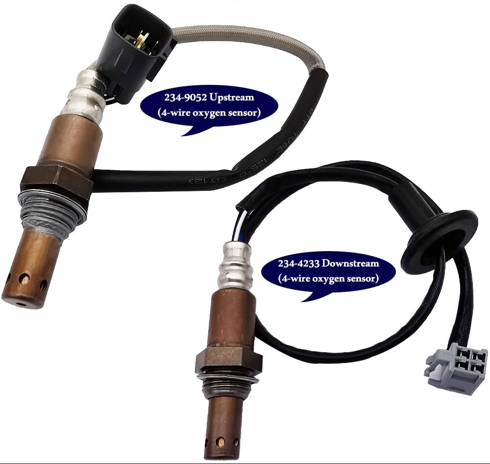 2Pcs Upstream & Downstream Oxygen Sensor for Pontiac Vibe Toyota Corolla Matrix 1.8L (2005-2008) | 234-9052 234-4233