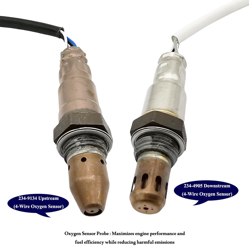 2Pcs Air Fuel Ratio & O2 Sensor for Nissan Sentra 1.8L (2013-2019) | 234-9134 234-4905