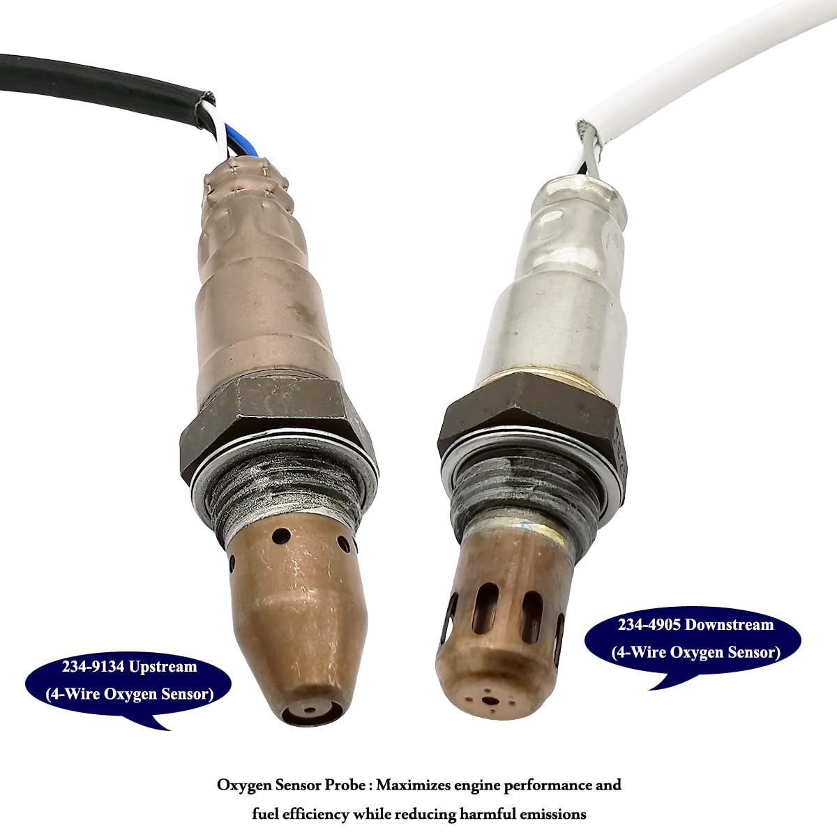 2Pcs Air Fuel Ratio & O2 Sensor for Nissan Sentra 1.8L (2013-2019) | 234-9134 234-4905