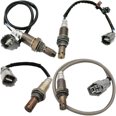 Suitable for 4Pcs O2 Sensor for Lexus RX350 3.5L (2010-2012 USA Built) | 234-9049 234-9042 234-4509 234-4416