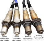 Suitable for 4Pcs Lambda O2 Sensor Set for Maserati Ghibli S 3.0L V6 AWD (14-19) | 670004022 670002199 670009076 670009075