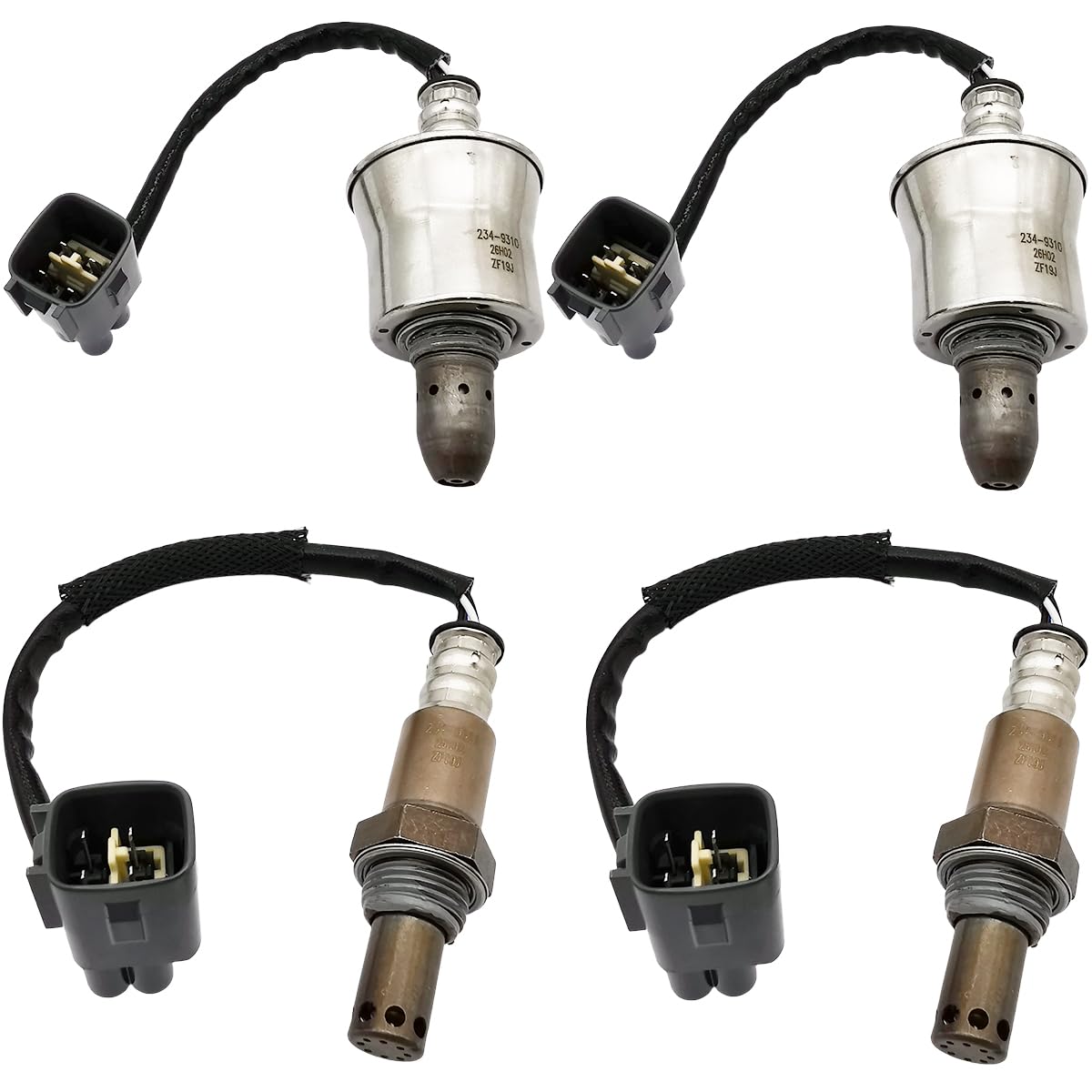 4Pcs 234-9310 234-9311 Upstream Downstream Oxygen O2 Sensor for Lexus LS500 3.5L V6 Turbocharged 2018 2019 2020 2021 2022 8946750110, 894675012, 8946750130, 8946750140