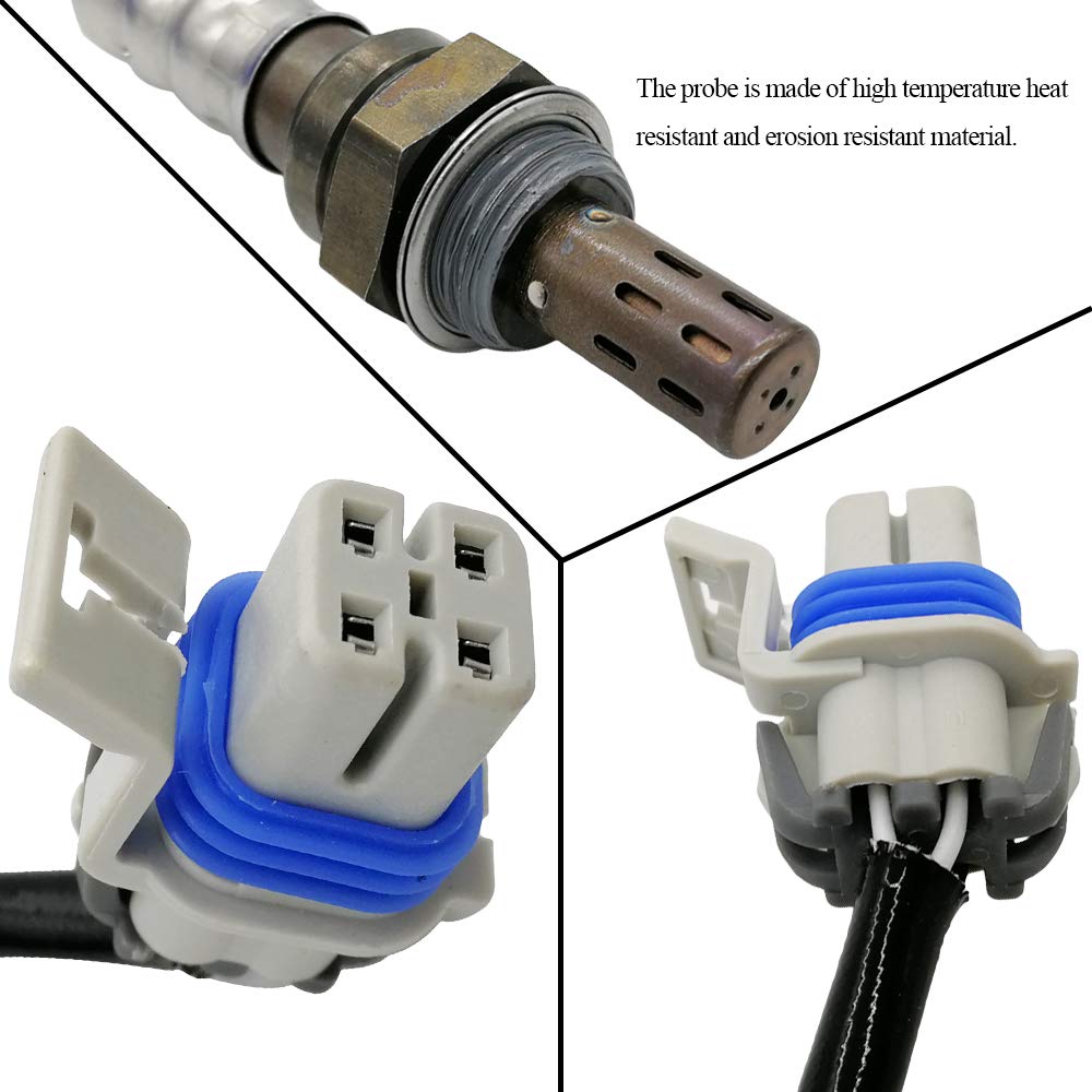 OEM-quality automotive oxygen sensor with heat-resistant probe and durable electrical connector