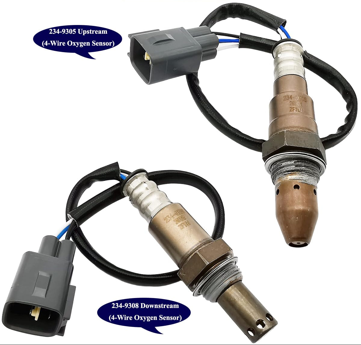 2Pcs 234-9305 234-9308 Upstream Downstream Oxygen O2 Sensor for Lexus LC500H 2018-2024, for Lexus LS500H 2018-2024 3.5L V6 89467-11010 89467-11030