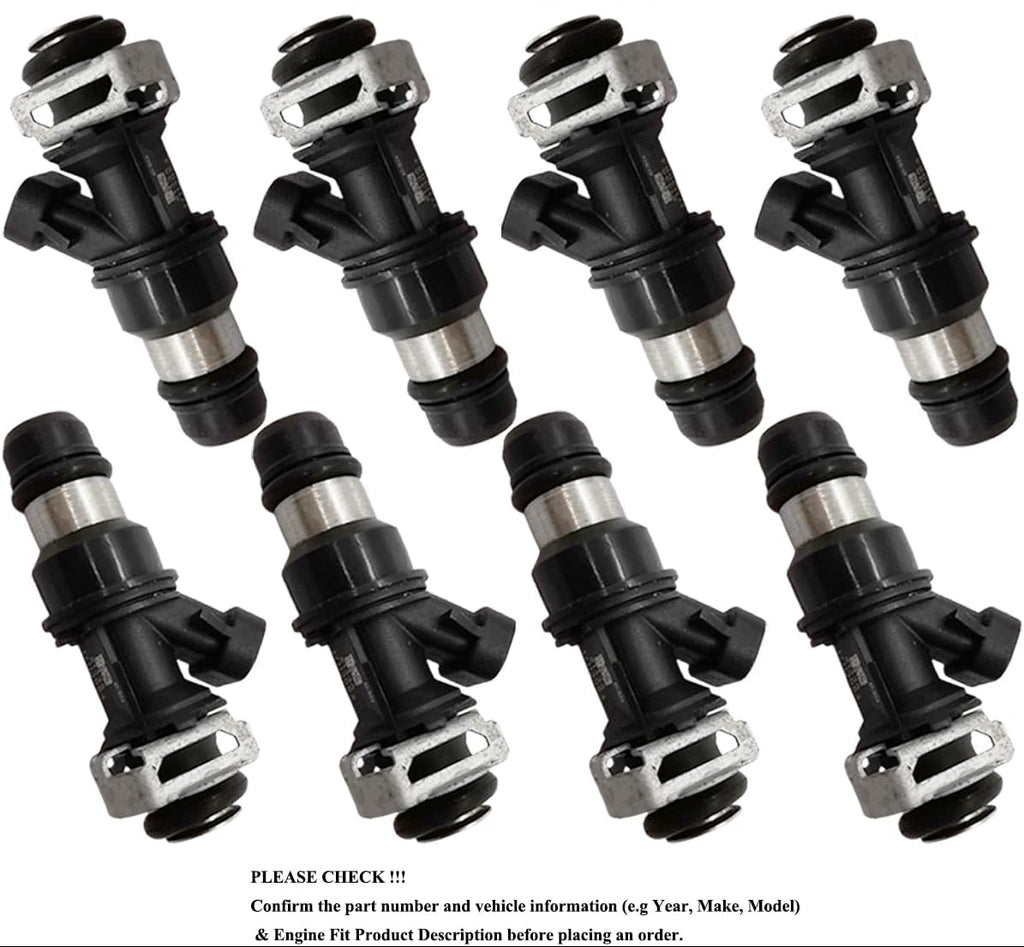 8Pcs Fuel Injector Set for Chevy Silverado Tahoe GMC Sierra 4.8L 5.3L 6.0L V8 | 17113553 FJ315