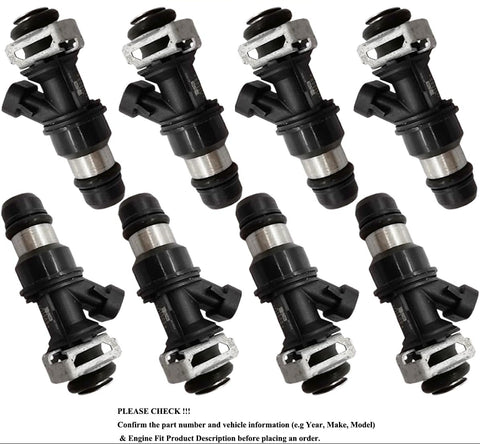 8Pcs Fuel Injector Set for Chevy Silverado Tahoe GMC Sierra 4.8L 5.3L 6.0L V8 | 17113553 FJ315