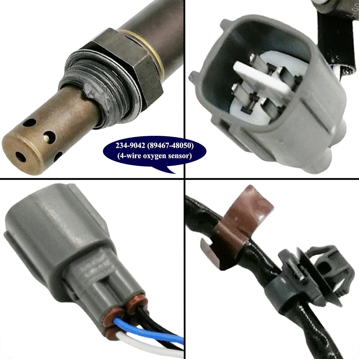 4Pcs Air Fuel Ratio & O2 Sensor Set for Toyota Sienna 3.3L V6 (04-06) 89467-48050 89465-08040 89467-08040 89465-08030