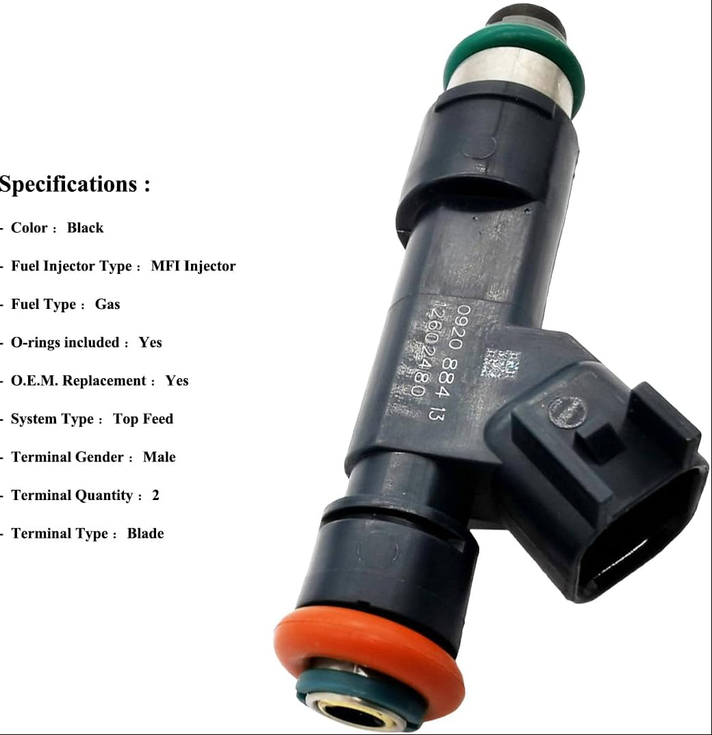 4Pcs Fuel Injector Set for Chevy Malibu Cobalt Pontiac G6 2.2L 2.4L - 12602480 FJ985